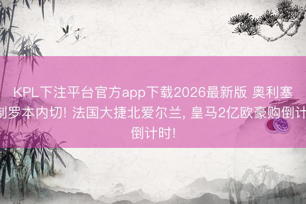 KPL下注平台官方app下载2026最新版 奥利塞复制罗本内切! 法国大捷北爱尔兰， 皇马2亿欧豪购倒计时!